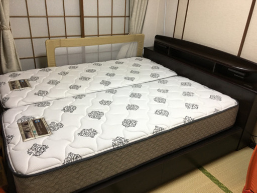 クイーンベッド　ベッド　マットレス　1月4日まで