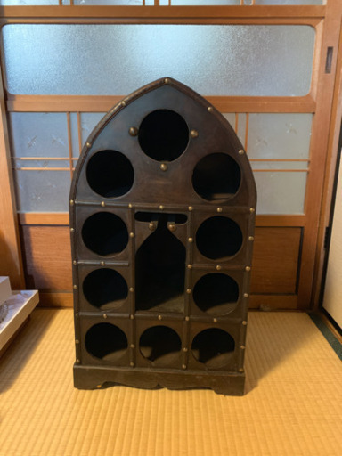海外製アンティーク木製ワインラック