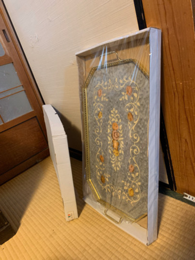 イタリア製象嵌細工トレー新品