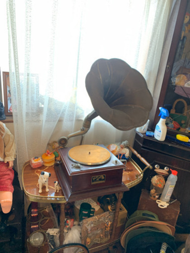アンティーク　ビクター蓄音器稼働品