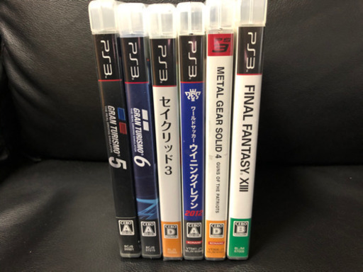 ※値下げ中※　PS3本体　コントローラー2つ　ケーブル一式　ソフト6本セット　PlayStation3
