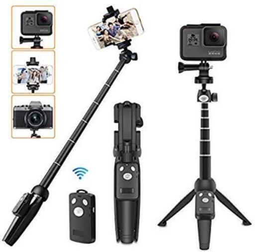 【全国発送・新品未使用】自撮り棒 ミニ三脚 セルカ棒 アクションカメラ gopro三脚 スマホ 三脚 7段階伸縮 ビデオカメラ ボール雲台 360°回転 iPhone Android Gopro hero7 hero6 hero5 muson など サポート\n\n