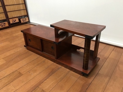 欅 けやき 突板 床台 飾り台 和風 和家具