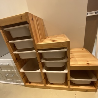 シェルフ フリーラック 収納ラック 棚 IKEA ナチュラル ト...