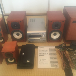 オンキョーDVD/MDコンポ、サブウーファーセット