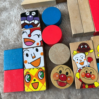 値下げ！アンパンマン積み木の画像