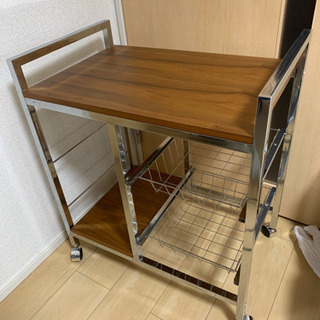 取引中　　キャスター付き　キッチン収納台