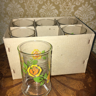 レトロ アデリアグラス コップ アリス 6個セット