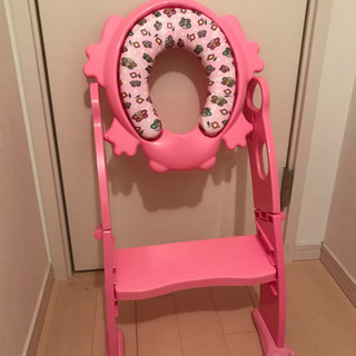 ベビー、子供用　トイレトレーナー(補助便座)クッション付の画像