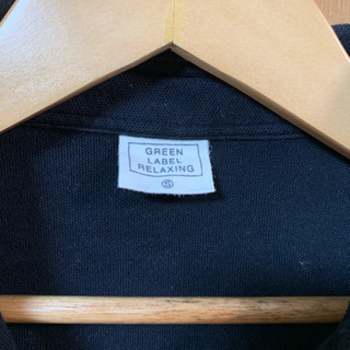 UNITED ARROWS GREEN LABEL 黒ポロシャツの画像
