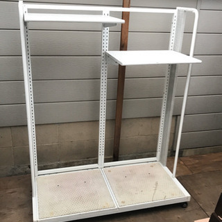 店舗用ディスプレイラック　棚2枚付き