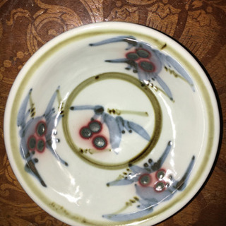 快】椋木春水（英三）造”笹絵鉢” 5客（師 河井寛次郎）