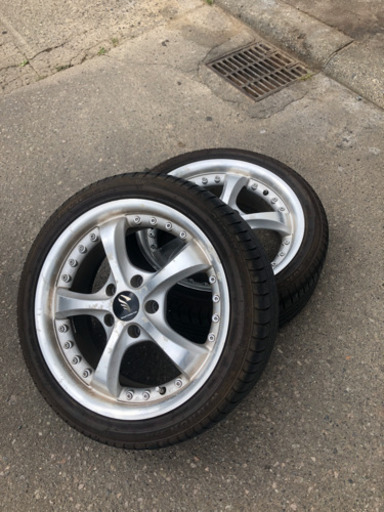 【値下げしました】タイヤ　アルミ付　　215/45/R17