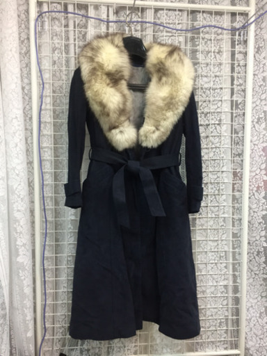 レディース   ファー付きロングコート
