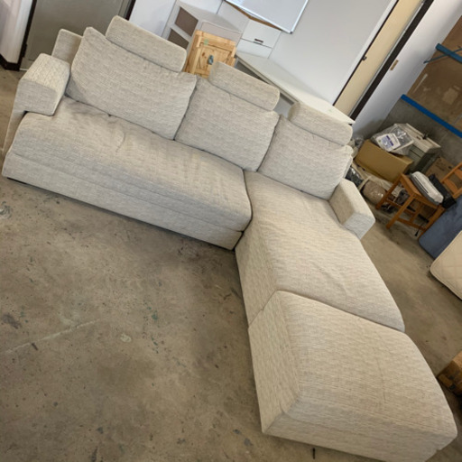 ☆LASSO ラッソ　3人掛けソファー☆ オットマン付き