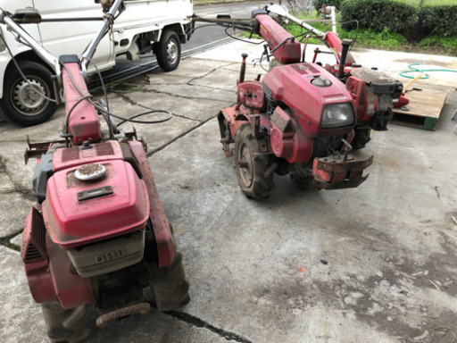 耕運機3台セット　1台実働　2台エンジンかからず　HONDA F610 ,F510 ,ヤンマーMK7