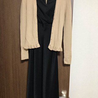 アナイ  ANAYI  カーディガン  ニット  フリル  キャメル  38の画像