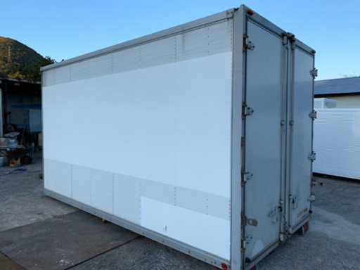 No.312 アルミバン 3ｔ アルミ箱 バイク倉庫 トラックコンテナ コメ保管庫 物置 DYI