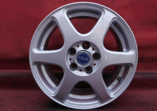 【H273】ホイール4本*FEID15×6Ｊ 5穴 PCD 100 +48 送料無料