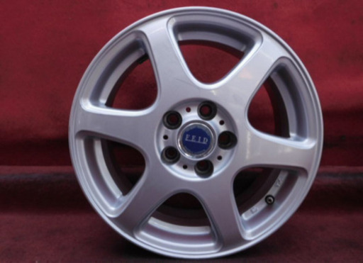 【H273】ホイール4本*FEID15×6Ｊ 5穴 PCD 100 +48 送料無料