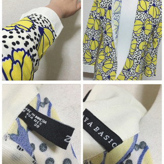 【美品】ミニワンピース チュニック 花柄 アングラポップ レトロ サイケの画像