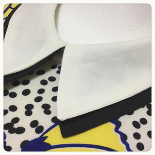 【美品】ミニワンピース チュニック 花柄 アングラポップ レトロ サイケの画像