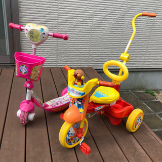 アンパンマン三輪車　スイート プリキュア キックボード(お取引お...