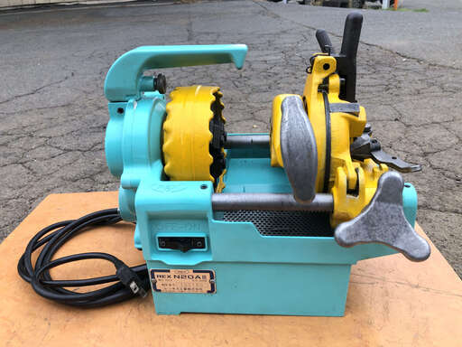 実演動画付  オイルポンプオーバーホール、分解整備済 レッキス ネジきり機 N20AⅢ しぶろく君 自動切上 1/2～3/4