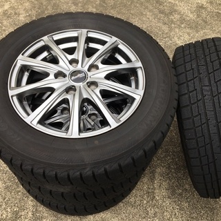 ＊お取引中＊美品‼︎スタッドレスタイヤアルミホイール付き4本セット iceＧUＡRD[YOKOHAMA]195/65R15ナット付き★