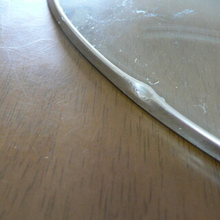 ガラス製の大きな蓋（直径40cm）差し上げます。の画像