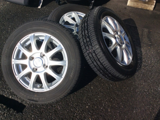 汎用 タイヤアルミセット 13インチ ガリ傷無し！