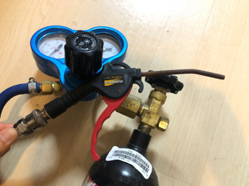 3.4L /0.5立米の小型関東式酸素ボンベ（熱帯魚パッキング用）