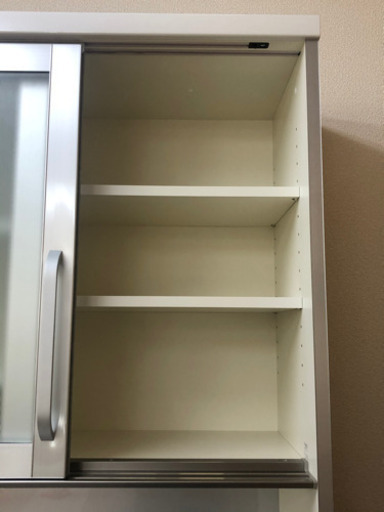 【リサイクルサービス八光　田上店　配達・設置OK】パモウナ　食器棚　パールホワイト