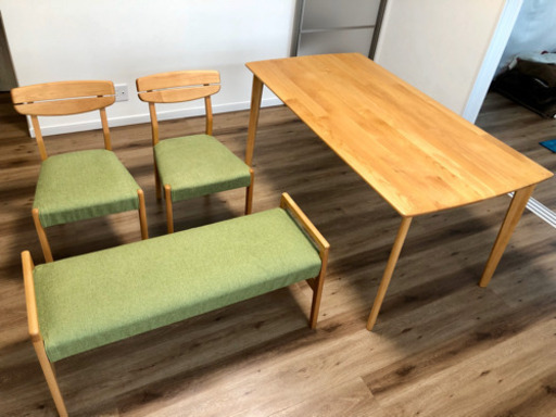 【美品】ダイニングテーブル4点セット
