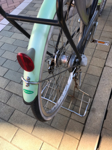 丸石子供乗せ自転車 オ一トライト、３段ギアフロント超大型かご新品