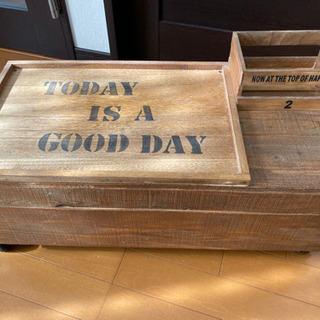 ❄お洒落なアンティークカフェ風サイドテーブルの画像