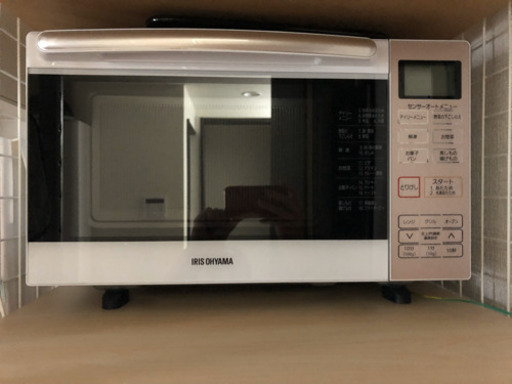 オーブンレンジ  ピンク　ほぼ新品　アイリスオーヤマ