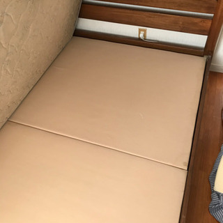 【引取限定】okamuraセミダブルベッド（中古）の画像