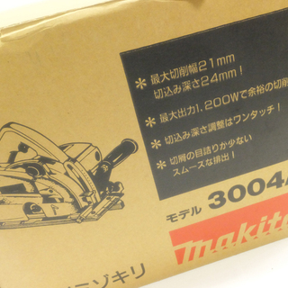 [K1207J] 未使用 マキタ makita 小型ミゾキリ 3004A 電動工具 大工道具の画像