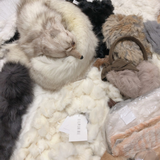 ティペット リアルファー マフラー ファッション小物 帽子 新品 ユーズド品 48～50点セット まとめ売り 大量