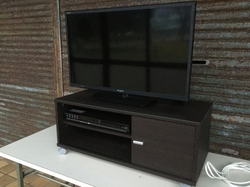 シャープアクオス32インチ台  ブルーレイ付セット
