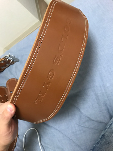ゴールドジム　レザーベルト