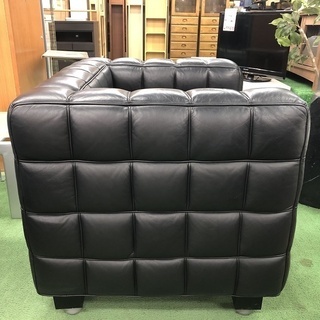  美品【 DAIVA 】ヨーゼフ・ホフマン クーブスソファ(1人掛け)本革の画像