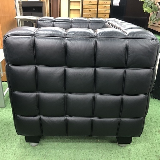 美品【 DAIVA 】ヨーゼフ・ホフマン クーブスソファ(1人掛け)本革