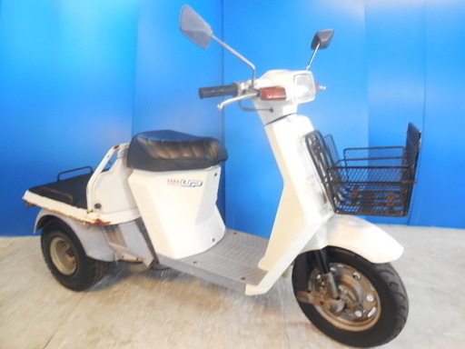 HONDA ジャイロUP-2 白 冬相場最終値下げ価格 諸経費無し！ 試乗エンジン点検済み 当日お渡し可 自賠責保険加入で乗れます 横浜 都筑 宮前 激安！