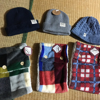 ニットキャップandネックウォーマー　セット