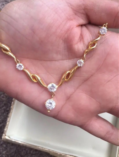 新品22kゴールドネックレス