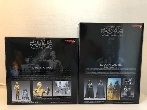 【新品・未開封・2点SET】ARTFX+｜ダースベイダー クラウド・シティ版｜R2D2 & C3PO｜スターウォーズ｜壽屋（コトブキヤ