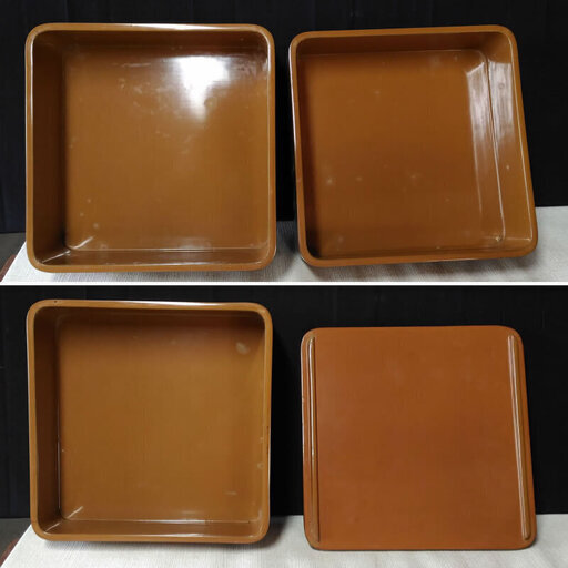 c396 漆器 重箱 手提げ付き 三段重箱 木製 漆塗