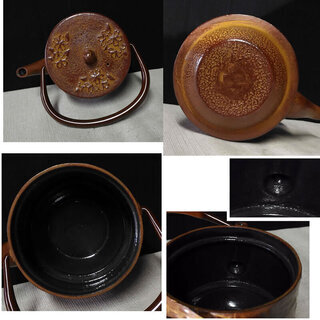 c447 鉄瓶 小さな鉄瓶 ミニやかん 急須 茶道具の画像